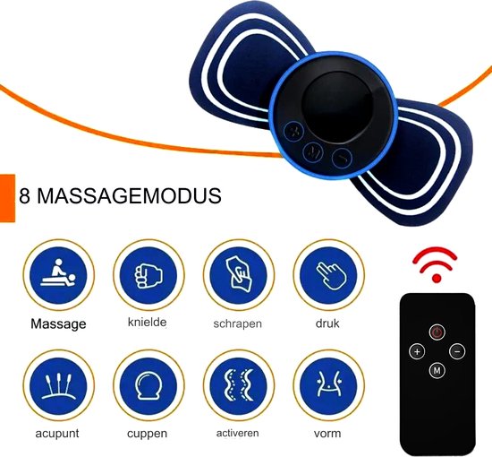 FineMart Massage Apparaat met Afstandsbediening 2 Elektroden - Image 3