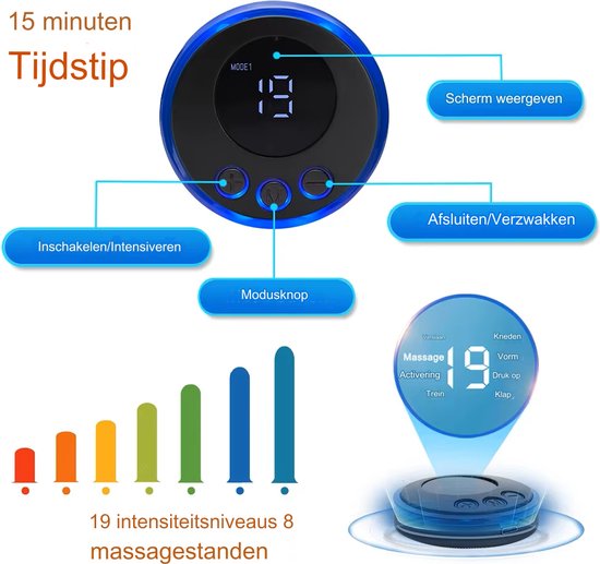 FineMart Massage Apparaat met Afstandsbediening 4 Elektroden - Image 11