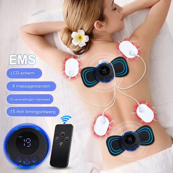 FineMart Massage Apparaat met Afstandsbediening 4 Elektroden