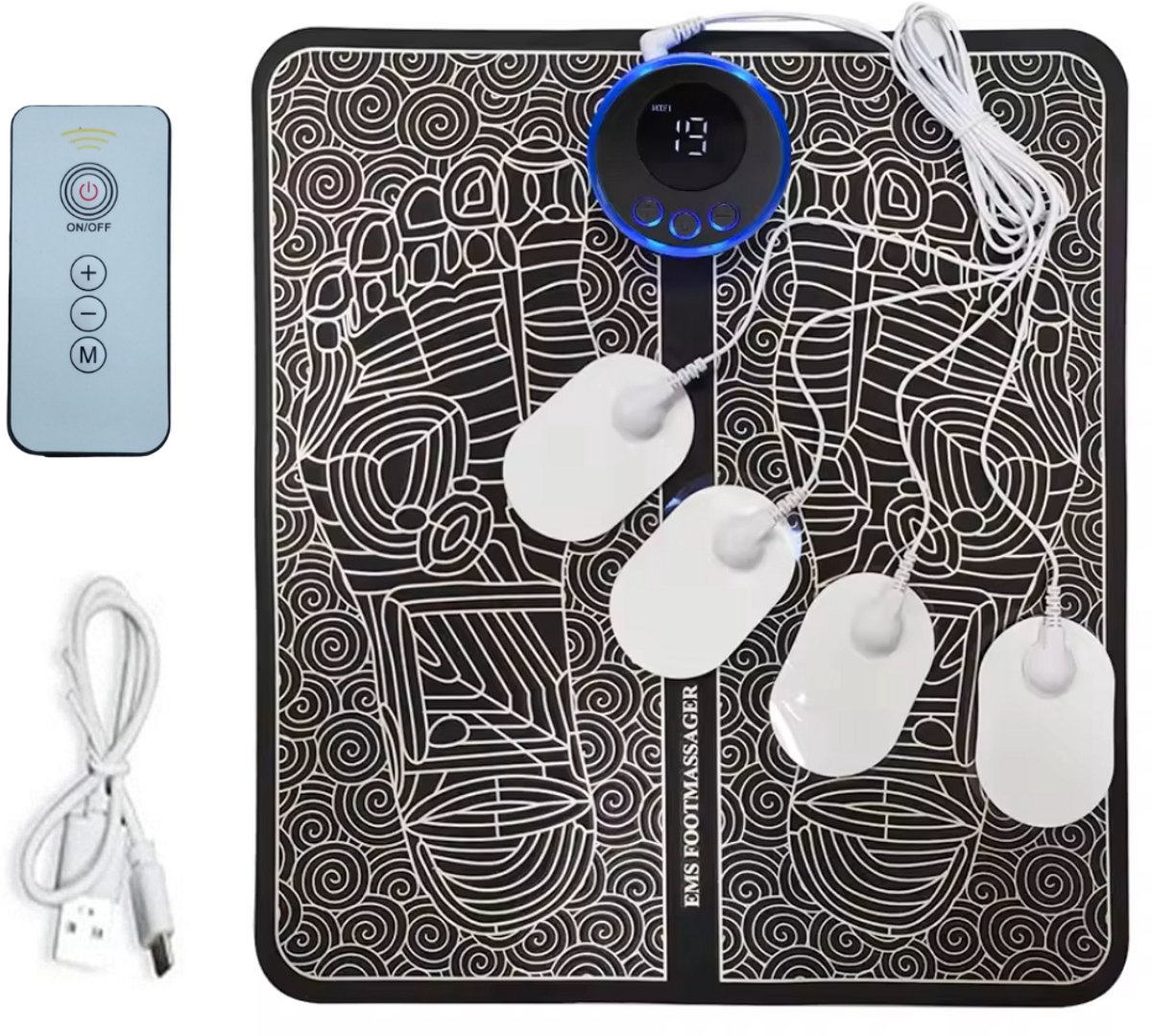 1200x1079 FineMart Voetmassage Apparaat 4 Elektroden - Afbeelding 1